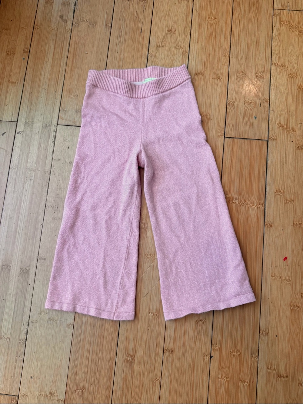 H&M Light Pink Wide-Leg Knit Leggings